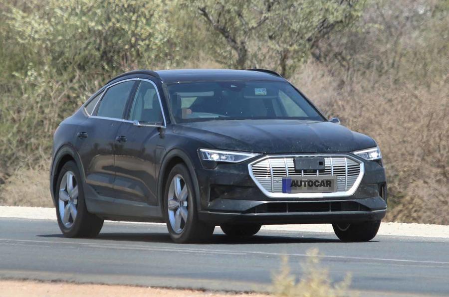 Audi e-tron Sportback spyshot front