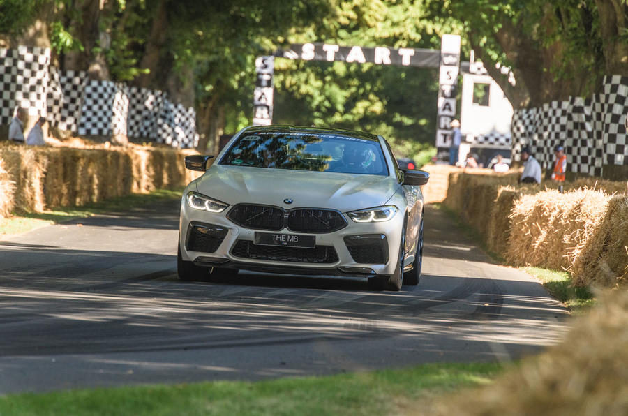 BMW M8 dynamic debut at Goodwood