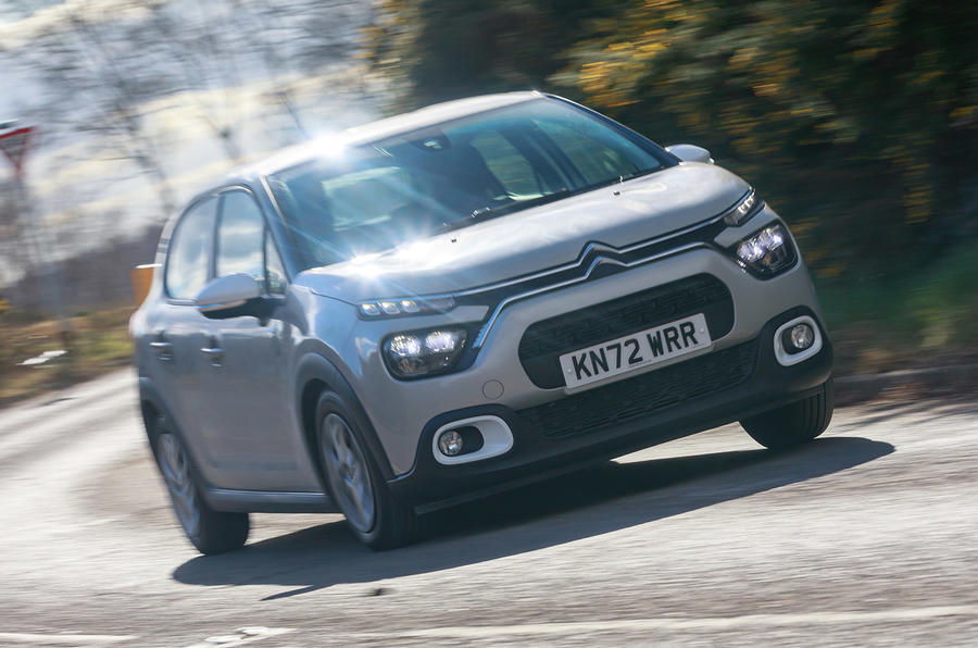 citroen c3 you review 2023 01 cornering front