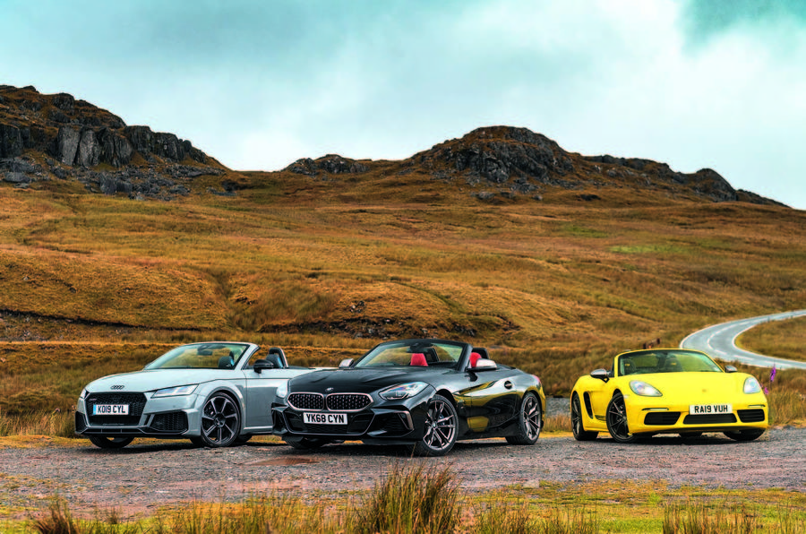 BMW Z4 vs Porsche Boxster and Audi TT