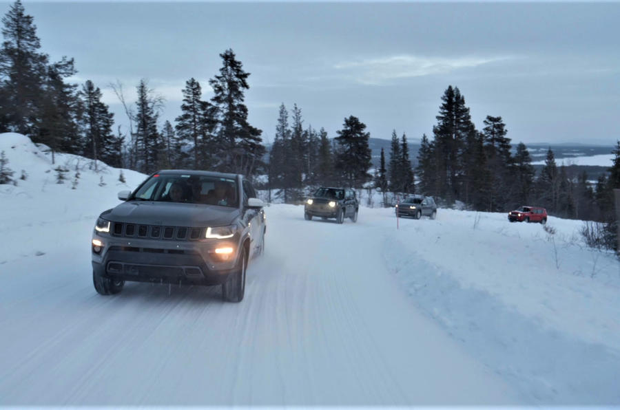 Jeep PHEVs winter testing