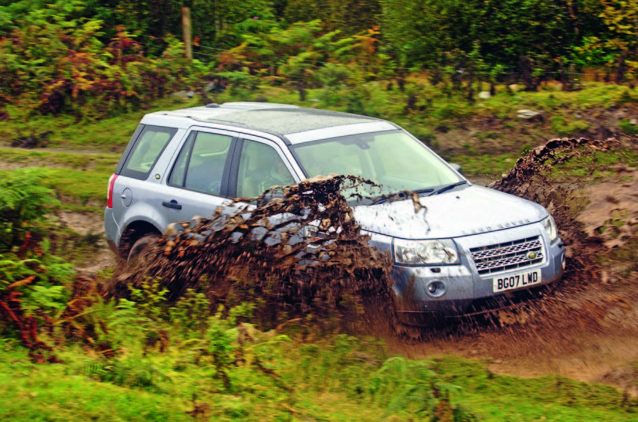 Land Rover Freelander driving off-road