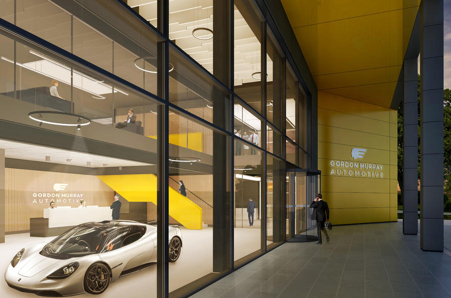 Gordon Murray Group HQ render - reception