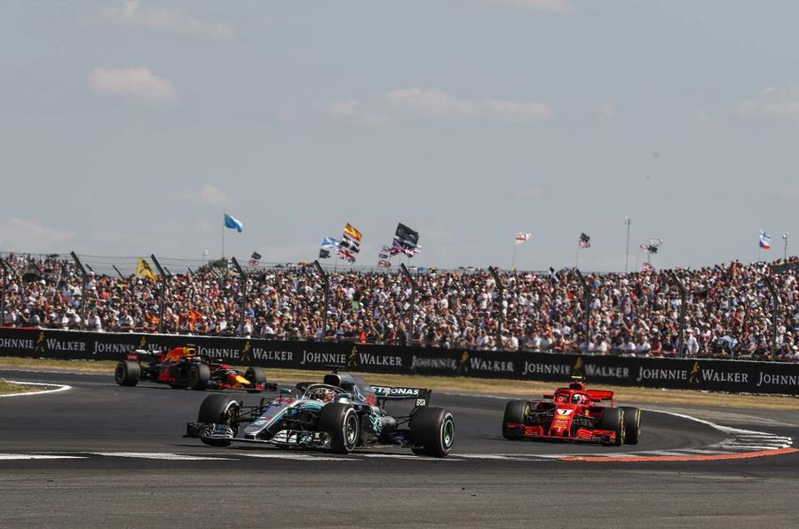 Lewis Hamilton at Silverstone