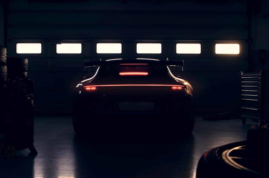 Porsche 911 GT3 rear teaser