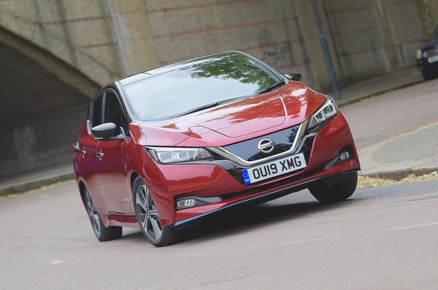 2019 Nissan Leaf in London - hero front