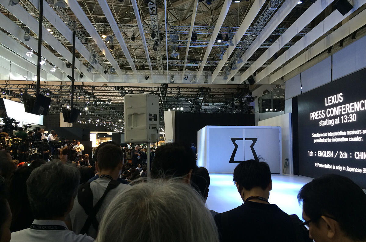 Massive crowd at lexus