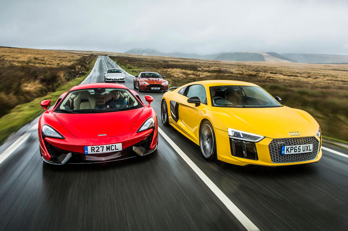 McLaren 570S and Audi R8