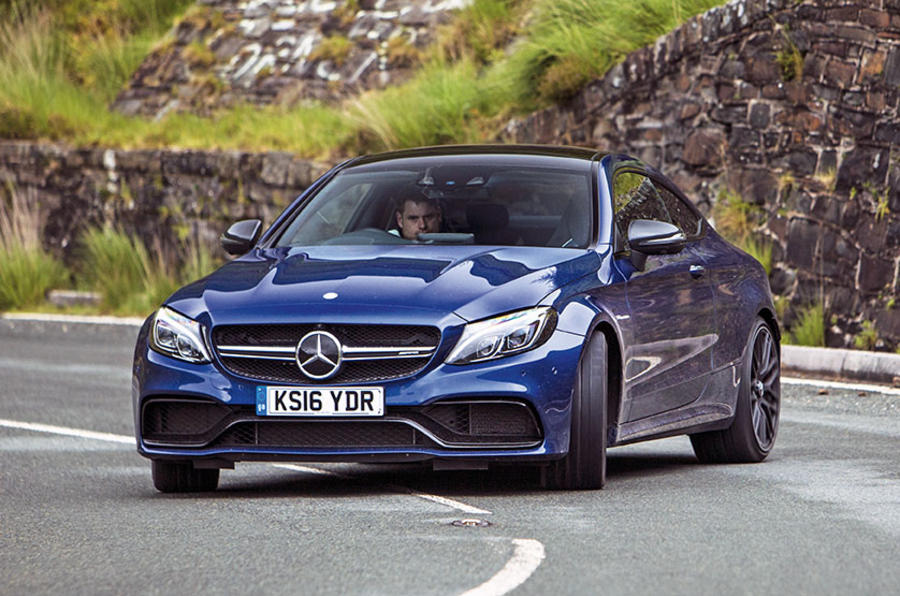 Mercedes C63 blue