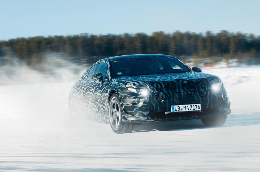 Mercedes AMG EA prototype official front quarter sliding