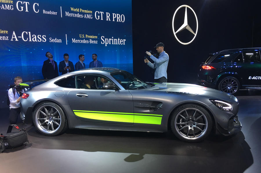 Mercedes-AMG GT R Pro LA motor show - stand side