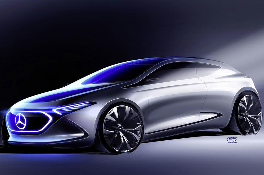 Mercedes EQ A electric hatchback previewed ahead of Frankfurt