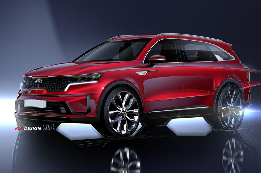 2020 Kia Sorento official render - front