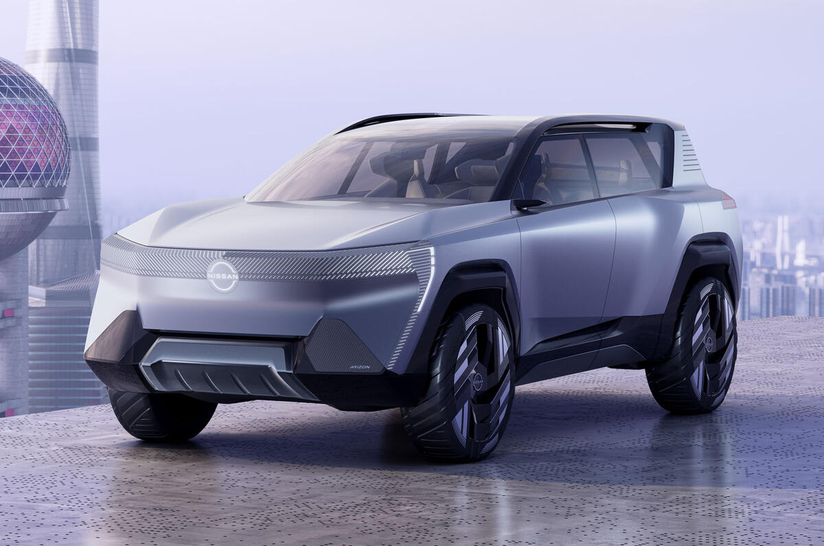 Nissan Arizon concept front quarter 2023