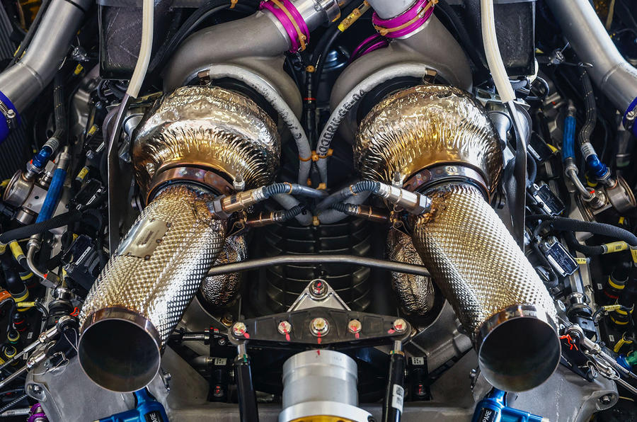 Porsche V8 hybrid racing engine