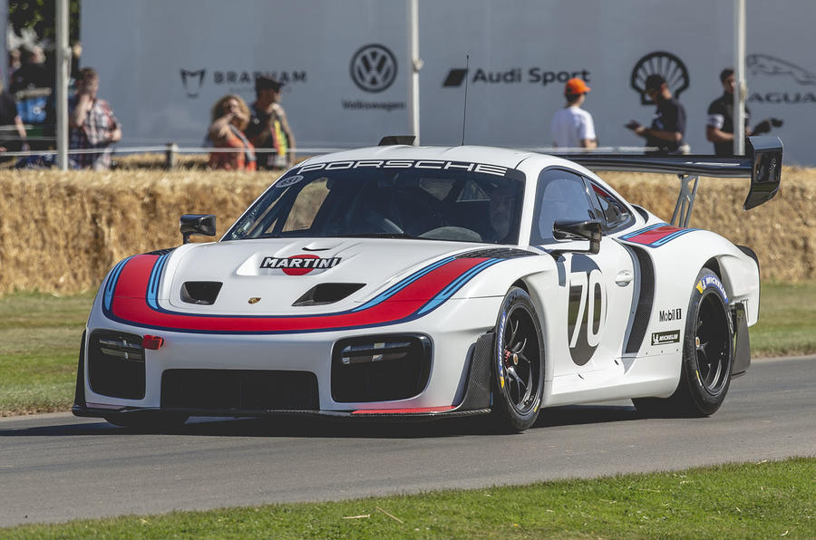 Porsche 935 racer at Goodwood 2019 - front