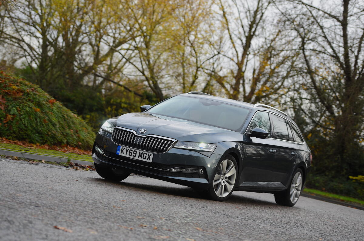 Skoda Superb Estate front three quarter