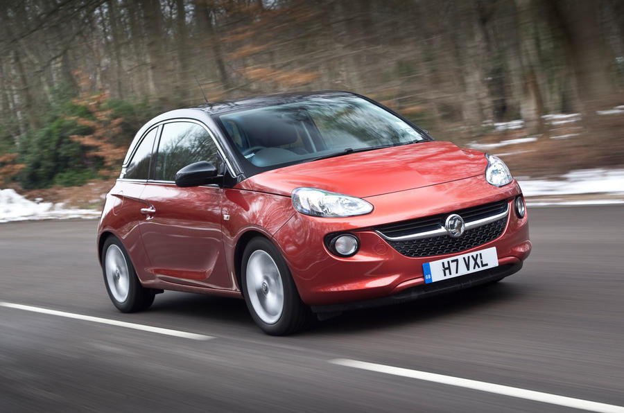 Vauxhall Adam 2013 front quarter tracking