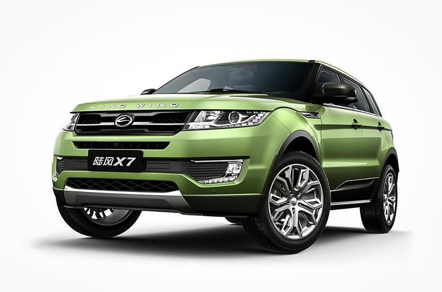 LandWind X7 Range Rover Evoque rip-off