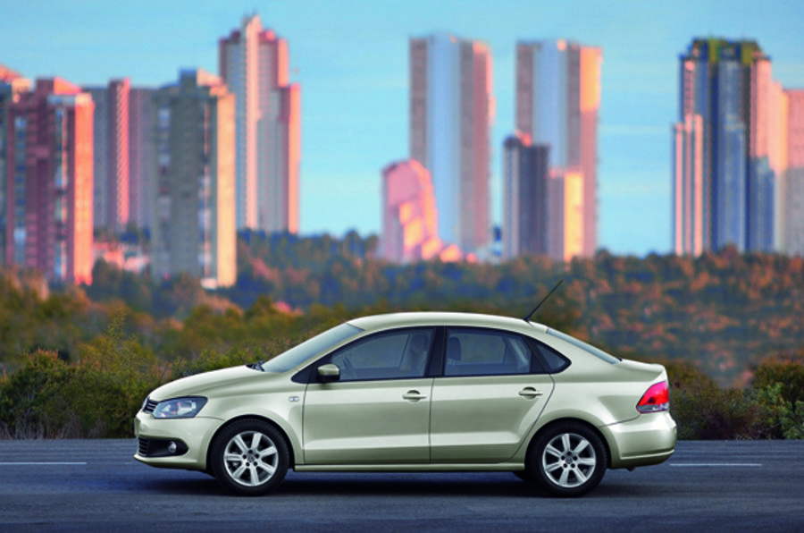 VW Polo saloon at Moscow