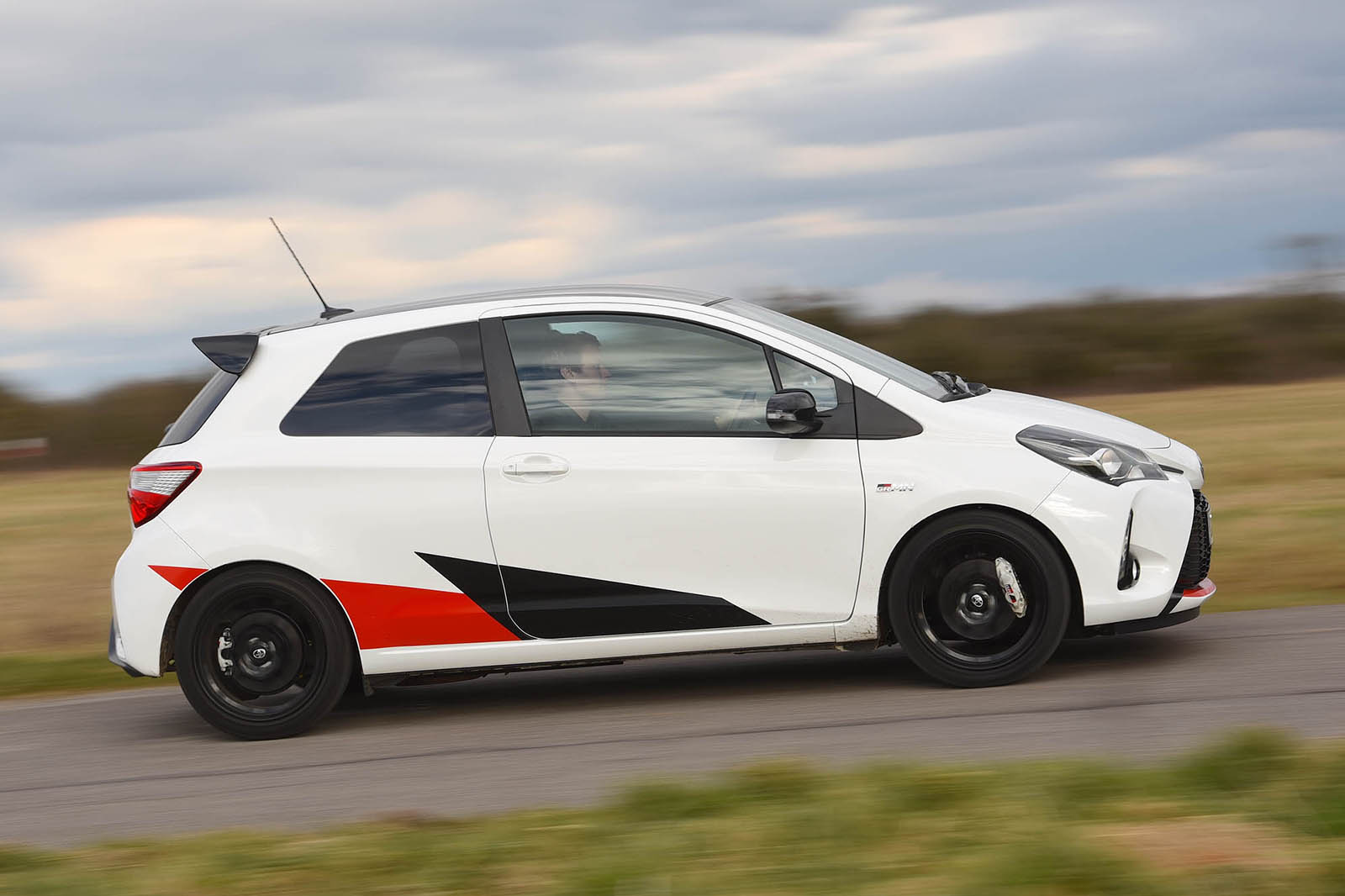 Toyota Yaris GRMN on the road side